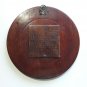 vintage decorative bronze and wood picture frame