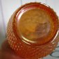 vintage art glass Carnival Bottle glass orange