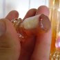 vintage art glass Carnival Bottle glass orange