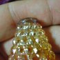 vintage art glass Carnival Bottle glass orange