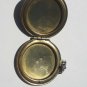 antique Gold plated Photo locket - pendant- Jade probably