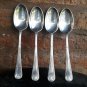 4 old silverplated  soup spoon  ELkigton England