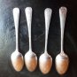 4 old silverplated  soup spoon  ELkigton England