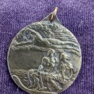 Antique bronze Saint Christopher medal -Carmel mission M. NELLY INC