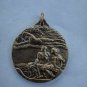 Antique bronze Saint Christopher medal -Carmel mission M. NELLY INC