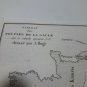 old engraving print 1836  peuple Gaule map