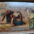old color Print reproduction oleography the gleaners of jean millet