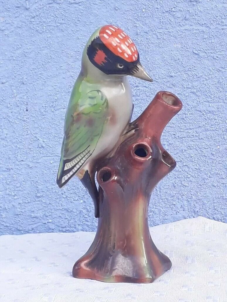 vintage Old Porcelain Bird German Posib Consult Stock