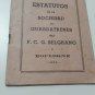 old  collection  Statute Society Guard Trains Belgrano Railway 1956 Consult