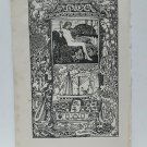 old engraving print 1918 Illustra.. H. Vogeler Oscar wilde, nude,the young king