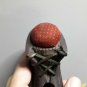 old carved wooden pin holder, shoe shape -Argentina