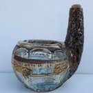 vintage  wine ceramic  Bottle ashtray  Vinicola Boccaccio italy