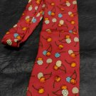 Ermenegildo Zegna .  vintage  tie original. 100 % Silk  Cherries
