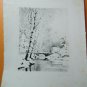 Alphonse Thieme  old  etching engraving  landscape
