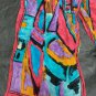 vintage authentic pop scarf  Adrienne Vittadini - pop  scarf   80&Acirc;&acute;s