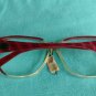 Vintage Frame Paolo Gucci glasses. Red and gold