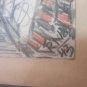 old drawing with charcoal, venice, italy signed with initials, 43