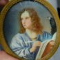 Antique portrait Miniature hand painted. frame young Voltaire??