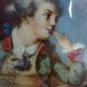 Antique portrait Miniature hand painted. frame Heinrich F&Atilde;&frac14;ger?? young boy