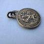 Antique bronze Saint Christopher medal -Carmel mission