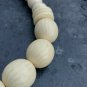 old  vintage pearl necklace, galalith imitating ivor. mimics her weft. so cute
