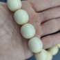 old  vintage pearl necklace, galalith imitating ivor. mimics her weft. so cute