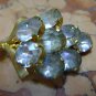 vintage old golden pin Brooch czechoslovakia