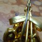 vintage old golden pin Brooch czechoslovakia