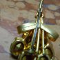 vintage old golden pin Brooch czechoslovakia