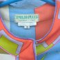 Italian designer Emilio Pucci vintage dress, in shades of purple 60s