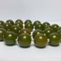 vintage old Bakelite necklace . green marble color