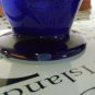 Blue ceramic vases pair Dutch figures