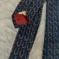 Gucci original blue silk tie made in Italy