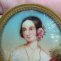 Antique portrait Miniature hand painted. frame   signed Heinrich F&Atilde;&frac14;ger??