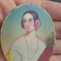 Antique portrait Miniature hand painted. frame   signed Heinrich F&Atilde;&frac14;ger??