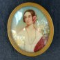 Antique portrait Miniature hand painted. frame   signed Heinrich F&Atilde;&frac14;ger??