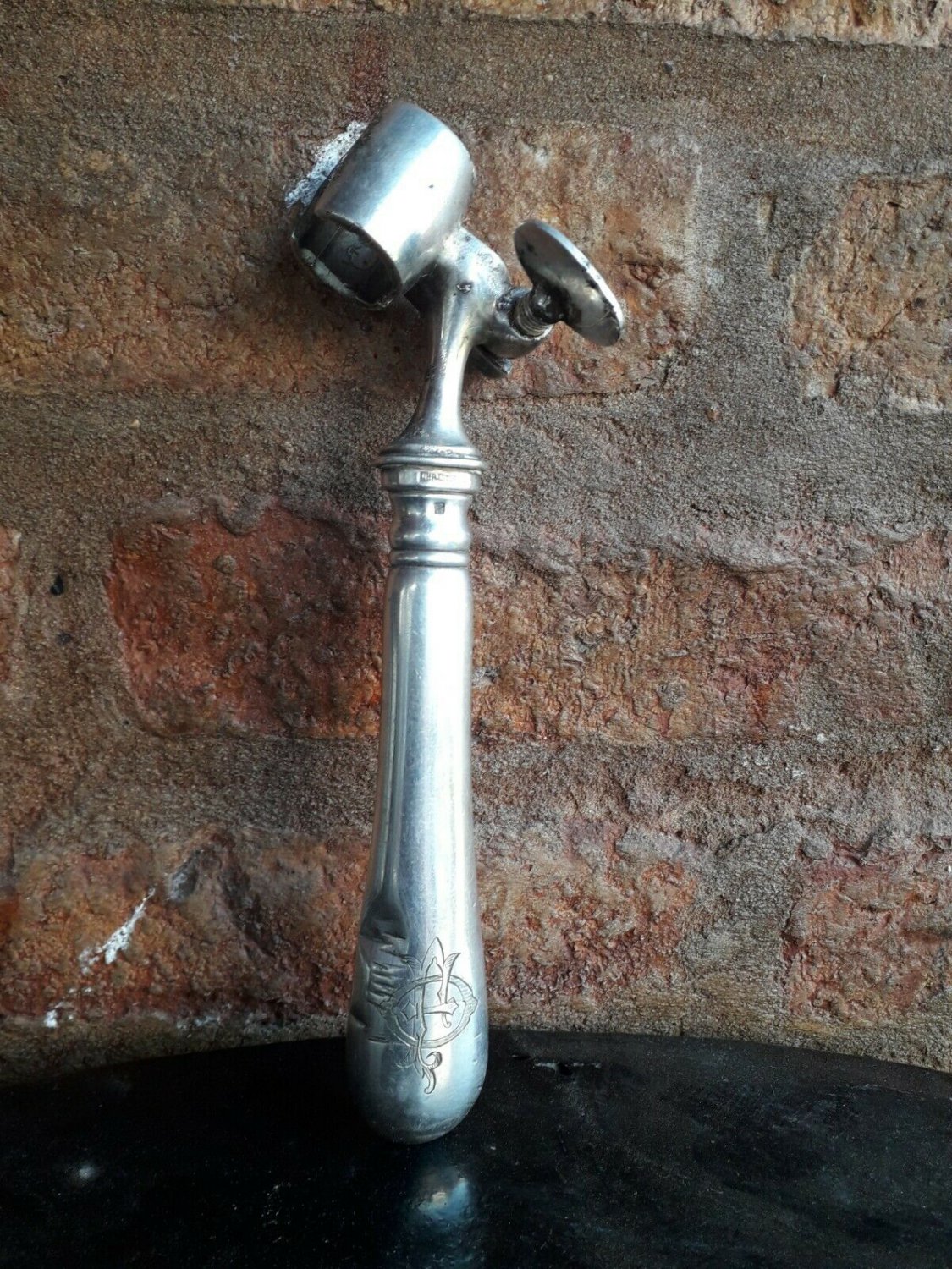 old french silver-plated leg  holder Christofle  French