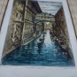 old Etching Orig Venice Signed In Pencil, illegible signature