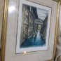 old Etching Orig Venice Signed In Pencil, illegible signature