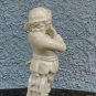 small German white porcelain figurine brand KPM represents a child