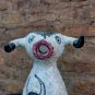 old ceramic pottery  jug  picasso bull. signed Sanguino, Spain
