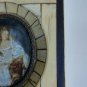 Antique portrait Miniature hand painted. frame details, , crackle details