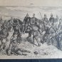 old Engraving Print Kaiser Wilhelm Battle Koniggratz extracted book 1895