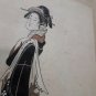 old rare Japanese Geisha Serigraph Signed Julio Orióne in pencil