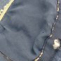 Antique small black petit handbags point needlepoint floral Bronze frame