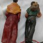 old pair terracote figure Statue  signed G. Bonaccorso with details Italy