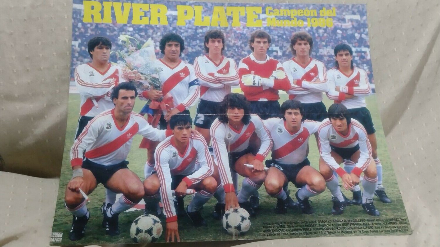old poster magazine   Club River Plate   Campeon Argentino  1986