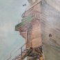 old Oleography S.tela. Van Gogh Le Moulin Galley Museum