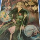 old poster almanac 1982 GEorge Grosz  month november