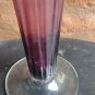 old  artistic glass base, violet color ideal to make a lamp